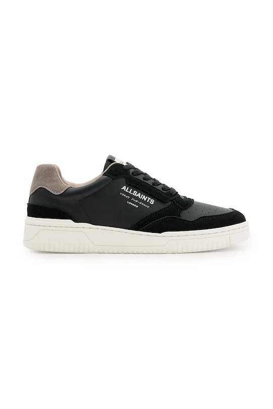 AllSaints sneakersy skórzane Regan Low Top skóra zamszowa czarny M037FE