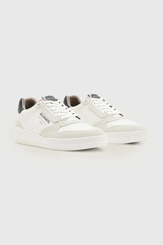 AllSaints sneakersy skórzane Regan Low Top M037FE.WHT beżowy SS26