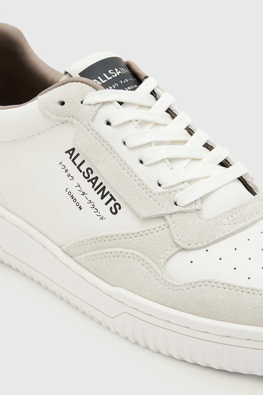 AllSaints sneakersy skórzane Regan Low Top beżowy M037FE.WHT