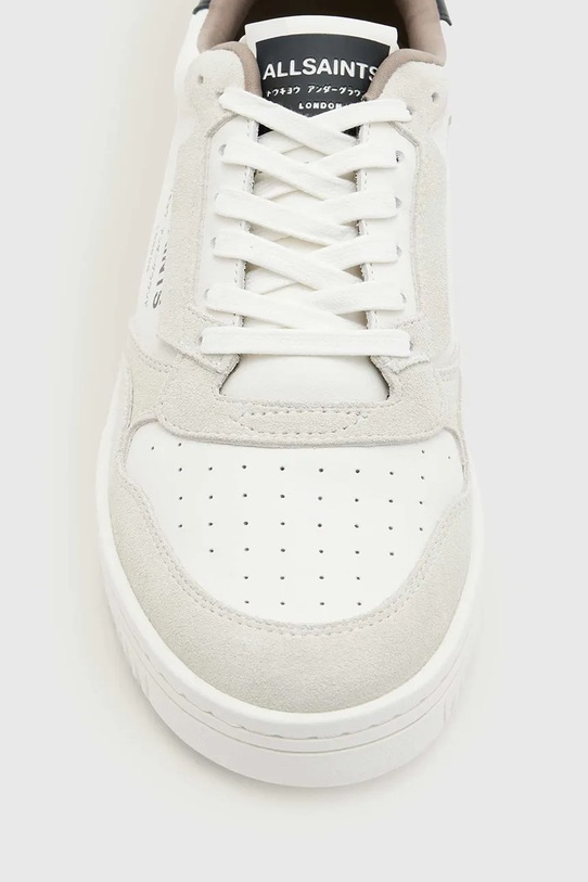 AllSaints sneakersy skórzane Regan Low Top M037FE.WHT beżowy