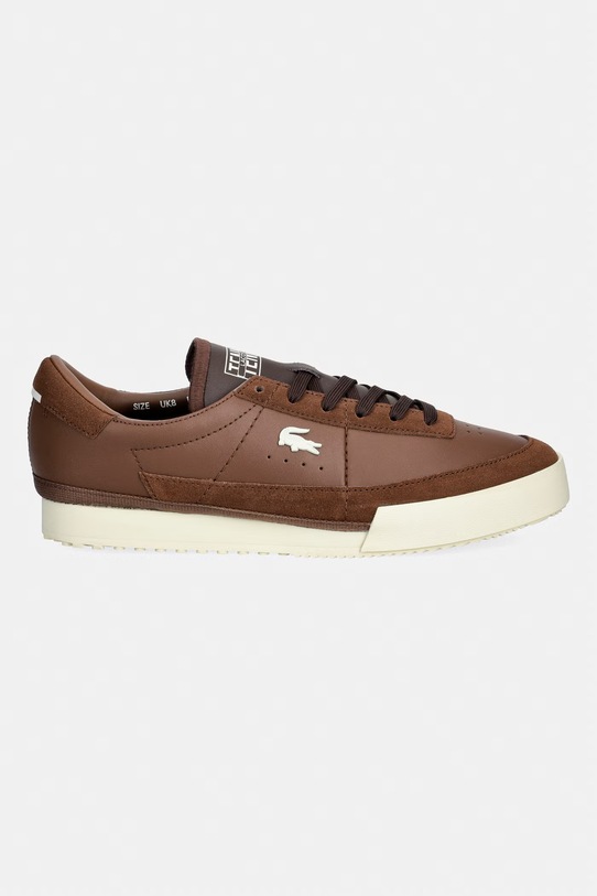 Lacoste sneakersy skórzane Aura Sneakers 51SMA0066 brązowy SS26