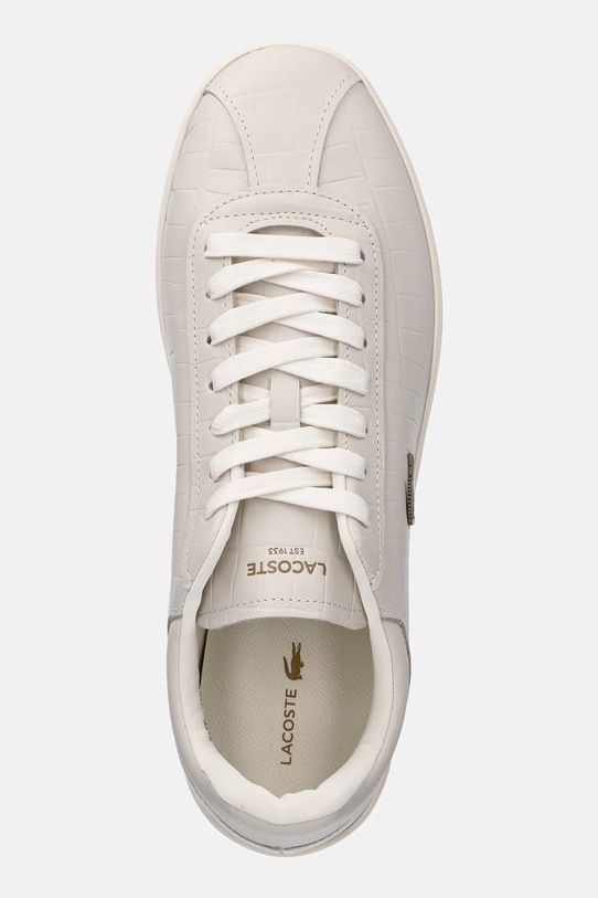 Lacoste Baseshot Sneakers sneakersy męskie skórzane beżowy 51SMA0075