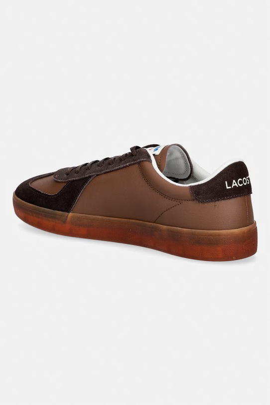 Obuwie Lacoste sneakersy skórzane Men Baseshot Pro Sneakers 51SMA0077 brązowy