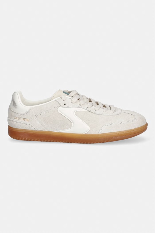 Skechers sneakersy skórzane HOTSHOT 254151 beżowy SS26