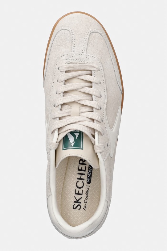 Skechers sneakersy skórzane HOTSHOT beżowy 254151