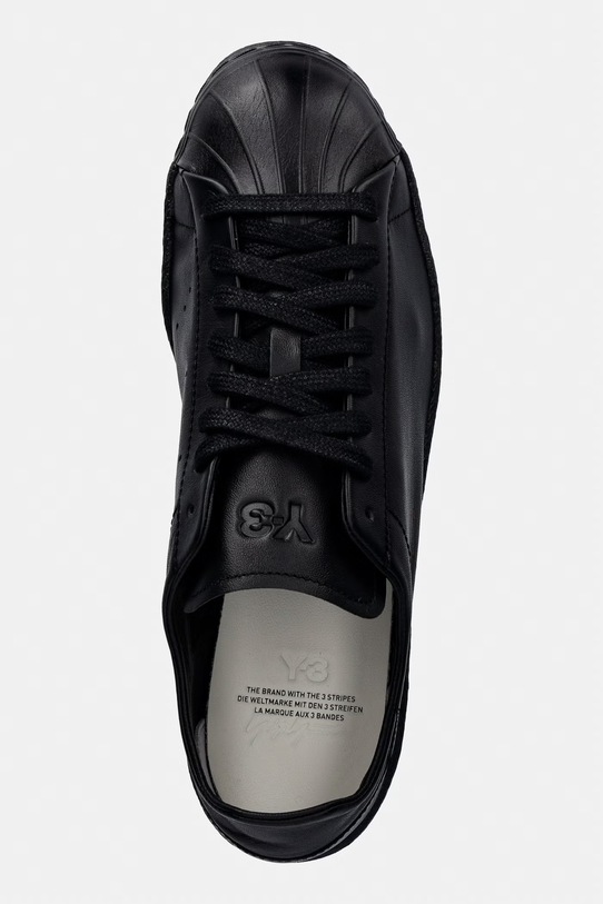 Y-3 sneakersy skórzane SUPERSTAR czarny HQ7320