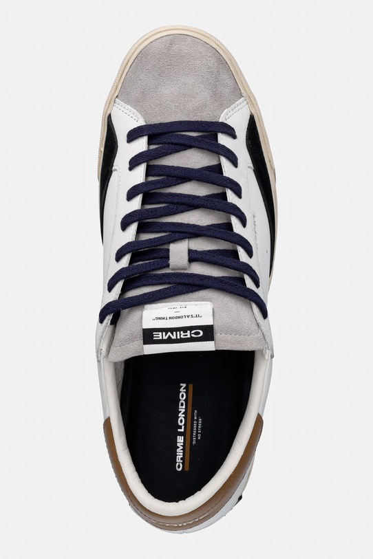 Crime London sneakersy skórzane DISTRESSED 2.0 biały 11070AA8.10