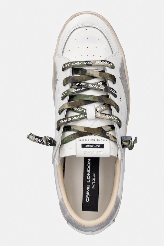 Crime London sneakers SK8 DELUXE alb 19108PP8.10