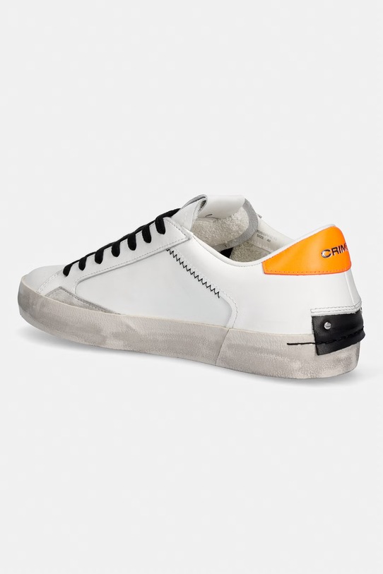 Obuwie Crime London sneakersy skórzane DISTRESSED WARNER BROS 77050PP8.10 biały