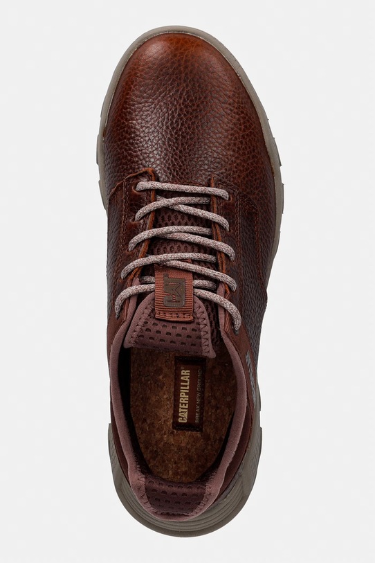 CAT Footwear HEX LITE LEATHER BT sneakersy męskie skórzane brązowy P726639