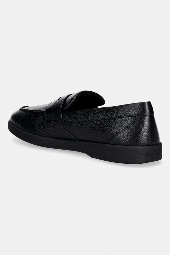 Παπούτσια Michael Kors Μοκασίνια Ανδρικά δερμάτινα Wesley Slip On 42S6HUFS1L.001 μαύρο