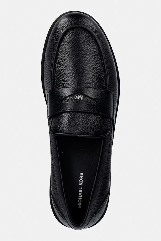 Michael Kors Μοκασίνια Ανδρικά δερμάτινα Wesley Slip On μαύρο 42S6HUFS1L.001