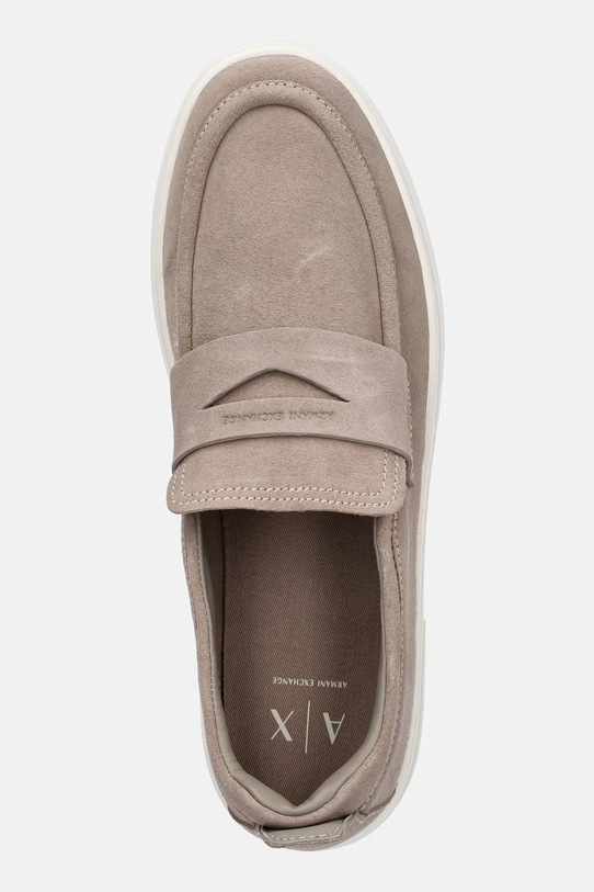 Armani Exchange mokasyny męskie zamszowe beżowy XM002632.AF19687.Z1030