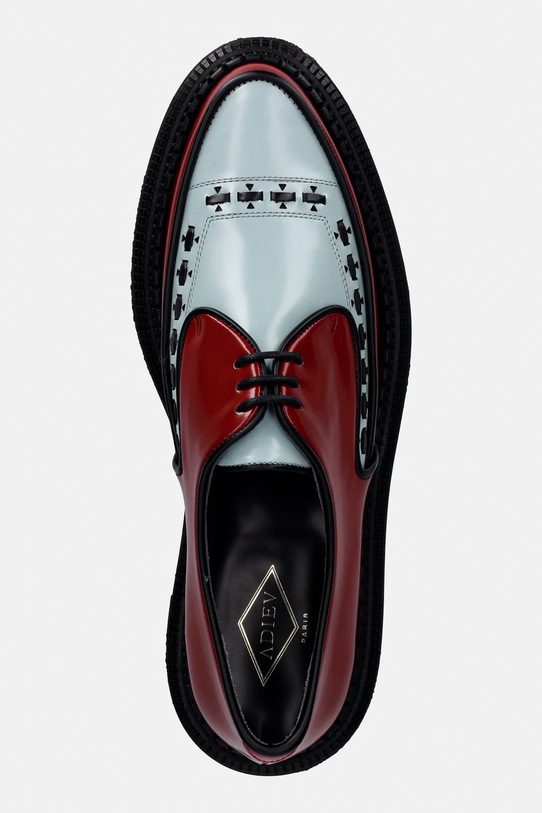 ADIEU Type 101 półbuty męskie skórzane czerwony Type.101