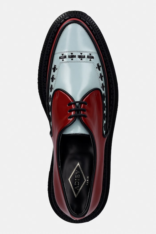 ADIEU Type 101 półbuty męskie skórzane czerwony Type.101