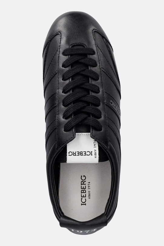 Iceberg sneakersy skórzane Snoot czarny IU185401