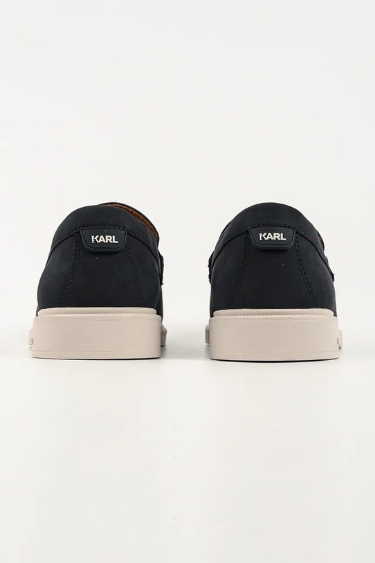 Obuwie Karl Lagerfeld mokasyny męskie nubukowe Kori KL21413.2AA czarny