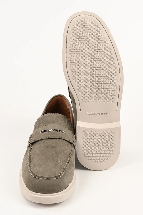 Karl Lagerfeld mokasyny męskie nubukowe Kori KL21413.2KH beżowy