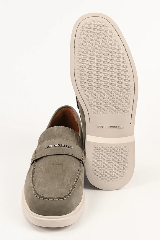 Karl Lagerfeld mokasyny męskie nubukowe Kori KL21413.2KH beżowy