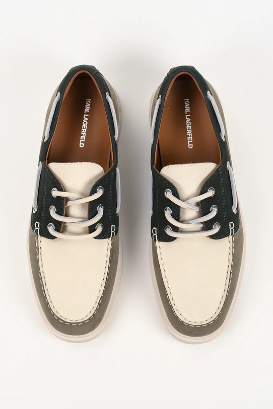 Karl Lagerfeld półbuty skórzane Kori beżowy KL21423.2KH