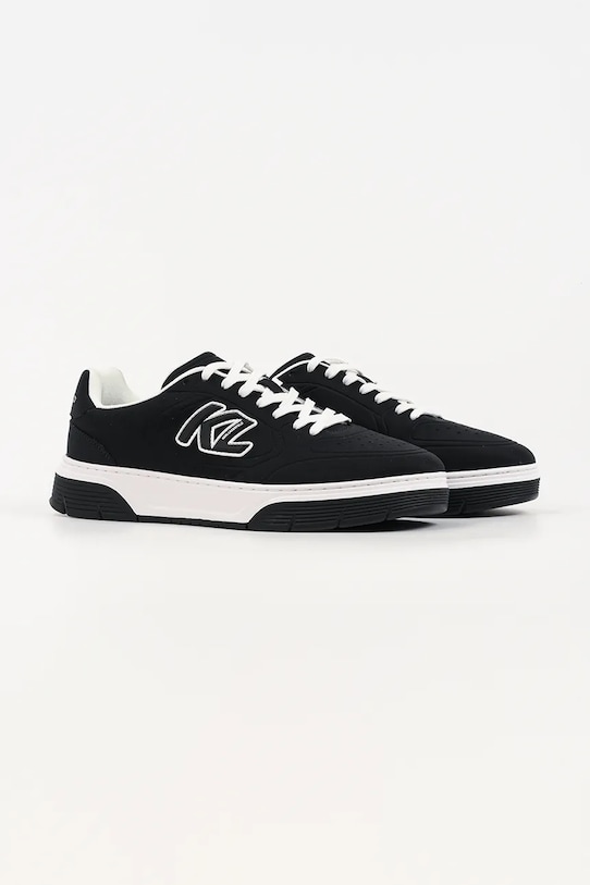 Karl Lagerfeld Kourtney sneakersy męskie skórzane KL53016.H00 czarny SS26