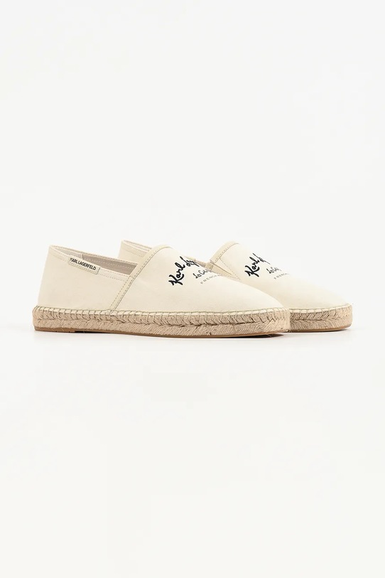 Karl Lagerfeld espadryle męskie Kamino KL70126.9T1 beżowy SS26