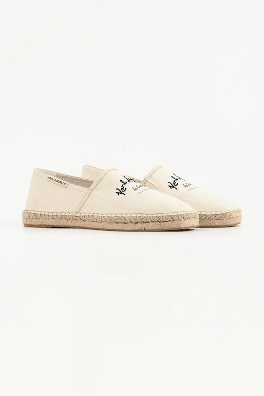 Karl Lagerfeld espadryle męskie Kamino KL70126.9T1 beżowy SS26