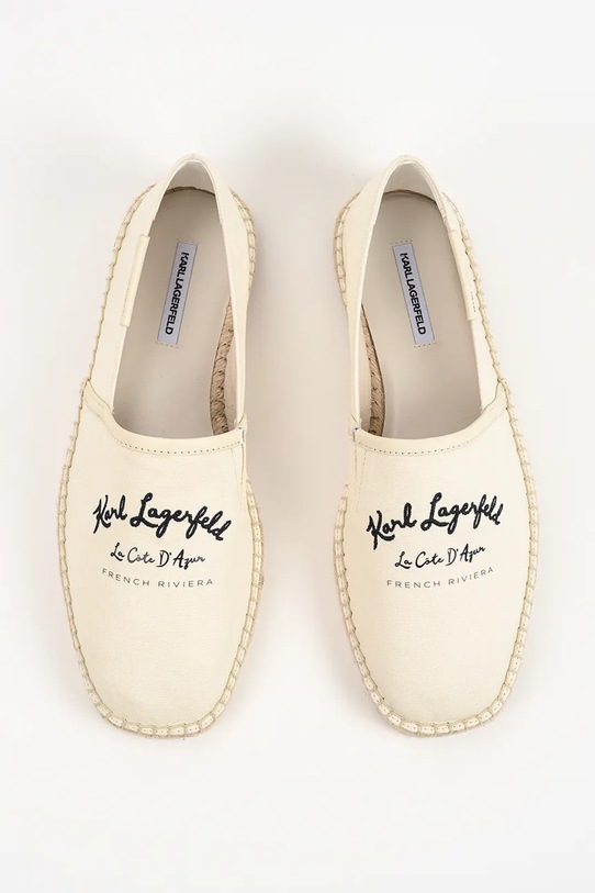 Karl Lagerfeld espadryle męskie Kamino beżowy KL70126.9T1
