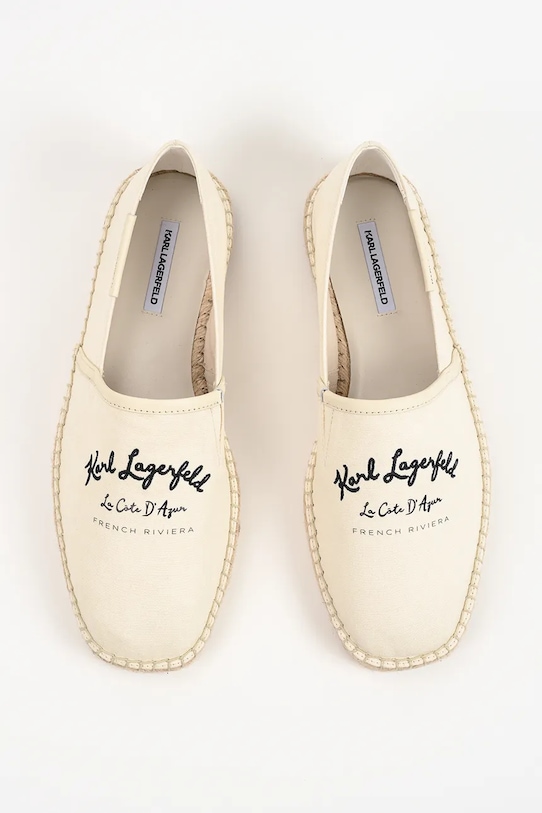 Karl Lagerfeld espadryle męskie Kamino beżowy KL70126.9T1