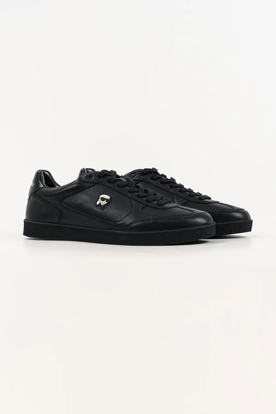 Karl Lagerfeld sneakersy skórzane Kandidate Nft KL53830N.00X czarny SS26