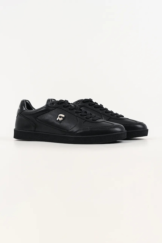 Karl Lagerfeld sneakersy skórzane Kandidate Nft KL53830N.00X czarny SS26