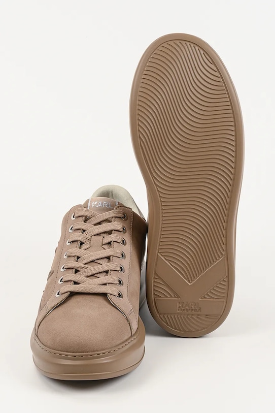 Karl Lagerfeld sneakersy skórzane Kapri Mens KL52542F.2TN brązowy