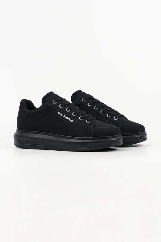 Karl Lagerfeld sneakersy skórzane Kapri Mens KL52586.H0X czarny SS26