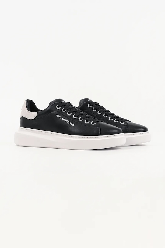 Karl Lagerfeld sneakersy skórzane Kore KL56525.000 czarny SS26