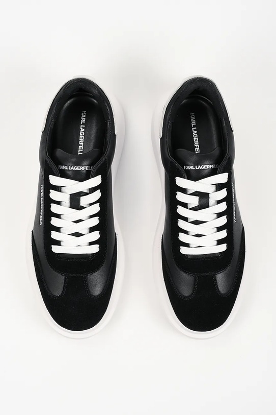 Karl Lagerfeld sneakersy skórzane Kore czarny KL56525.000