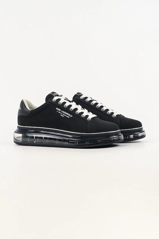 Karl Lagerfeld Kapri Kushion Rsg sneakersy męskie skórzane KL52617.2AA czarny SS26