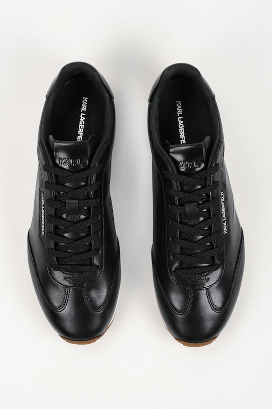 Karl Lagerfeld sneakersy skórzane Astra czarny KL55920.000