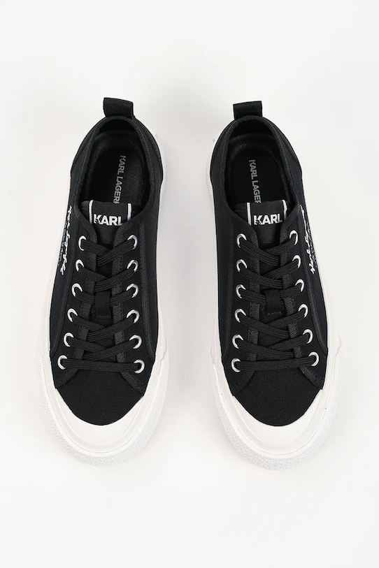 Karl Lagerfeld Kampus Max V trampki męskie czarny KL50523.900