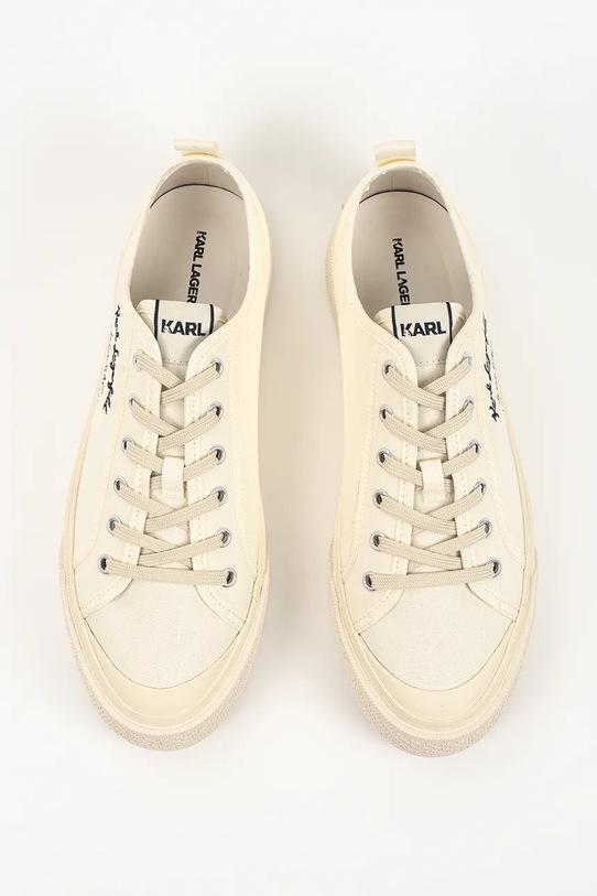 Karl Lagerfeld Kampus Max V trampki męskie beżowy KL50523.9T1