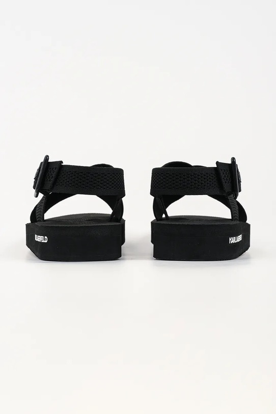 Obuwie Karl Lagerfeld sandały z odkrytą piętą męskie Atlantik KL70526.K00 czarny