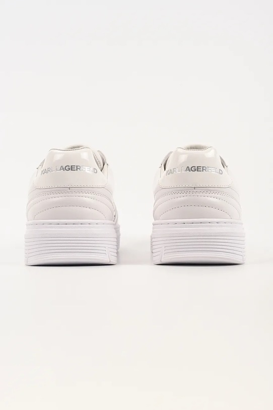 Obuwie Karl Lagerfeld Kourtney sneakersy męskie skórzane KL53025.01W biały