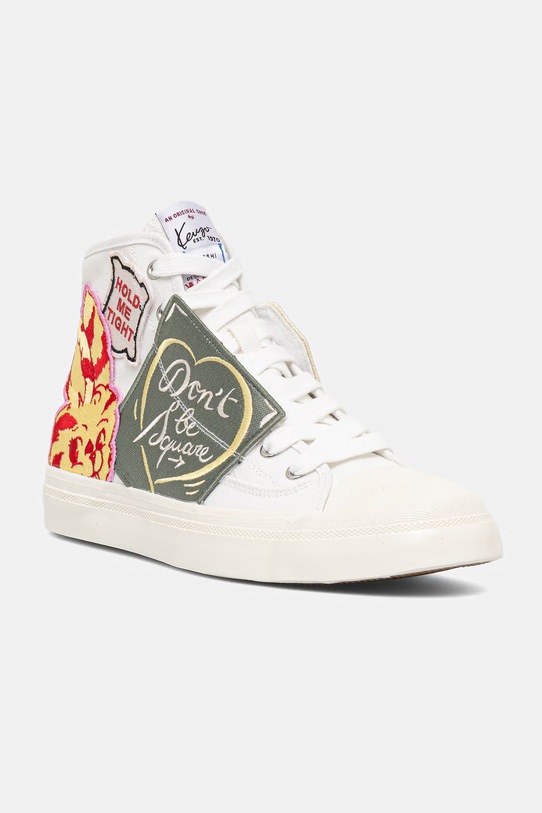 Високи кецове Kenzo High top Sneaker бял FG55SN027F67.MU