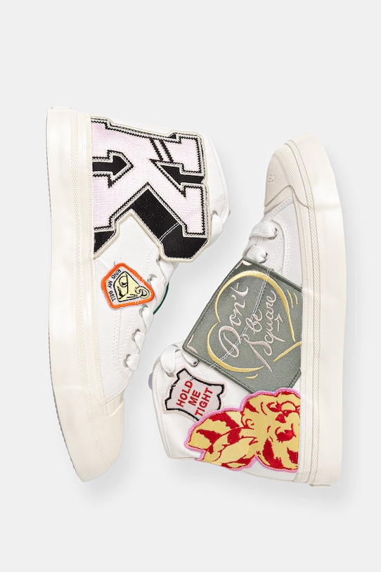 Високи кецове Kenzo High top Sneaker FG55SN027F67.MU бял SS26