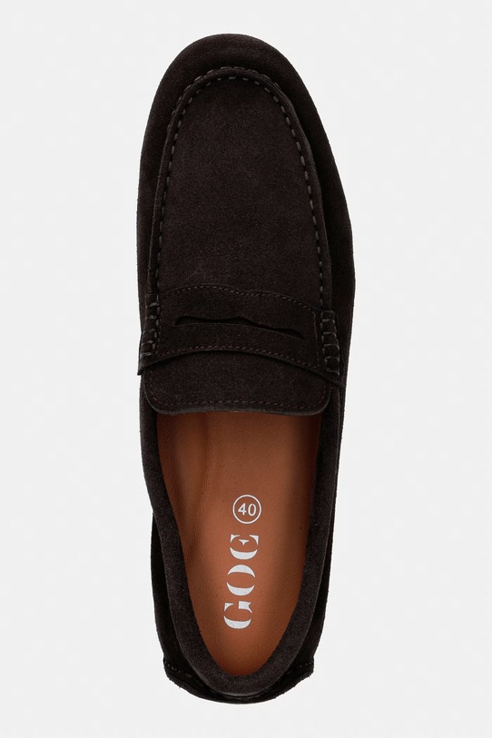 Goe mokasyny męskie zamszowe TT1N4023 brązowy TT1N4023