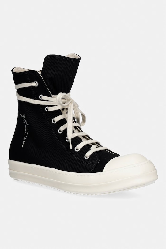 Rick Owens DRKSHDW Denim trampki męskie czarny DU01F4800.DOEM8