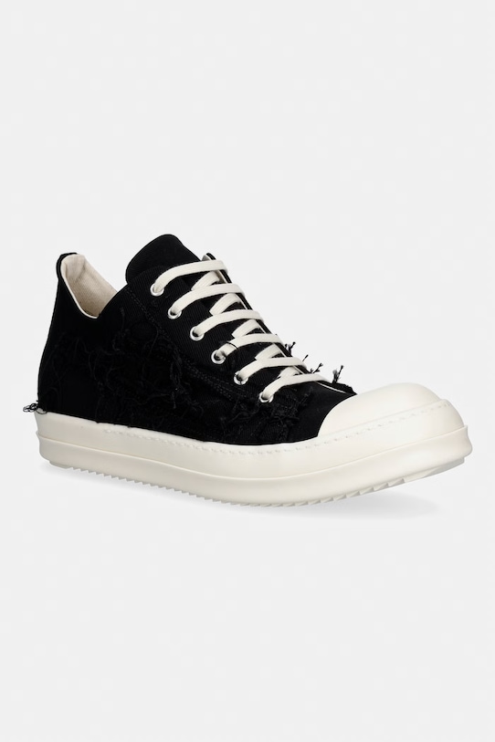 Rick Owens DRKSHDW tenisówki Denim Low tekstylny czarny DU01F4802.SLASH