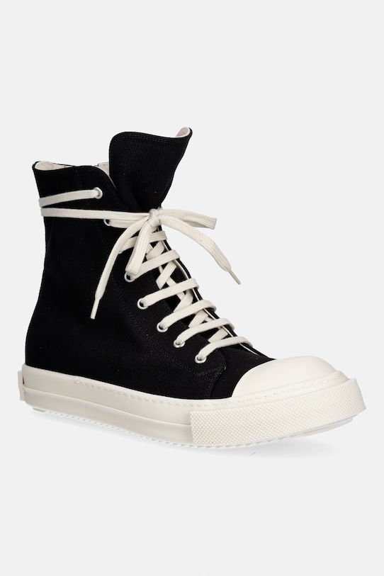 Rick Owens DRKSHDW Denim trampki męskie czarny DU01F4800.DOEH2