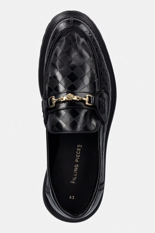 Filling Pieces Loafer Graved mokasyny męskie skórzane czarny 112611303311.130