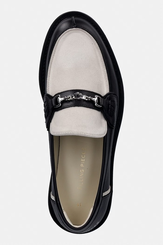 Filling Pieces mokasyny skórzane Loafer Hazy czarny 112611303315.210