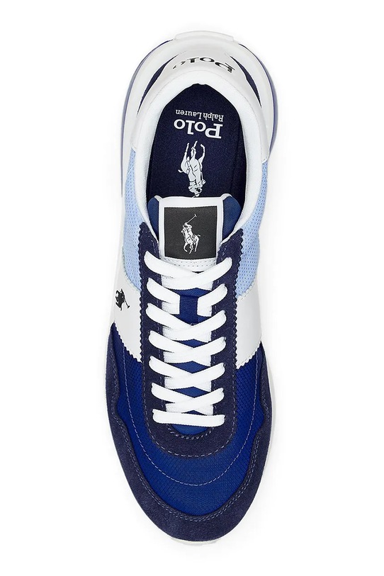 Obuwie Polo Ralph Lauren SUEDE/LEATHER/NYLON sneakersy sportowe męskie zamszowe 809960978001 niebieski